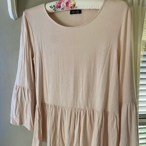 Francesca’s Peplum 3/4 Sleeve Blouse